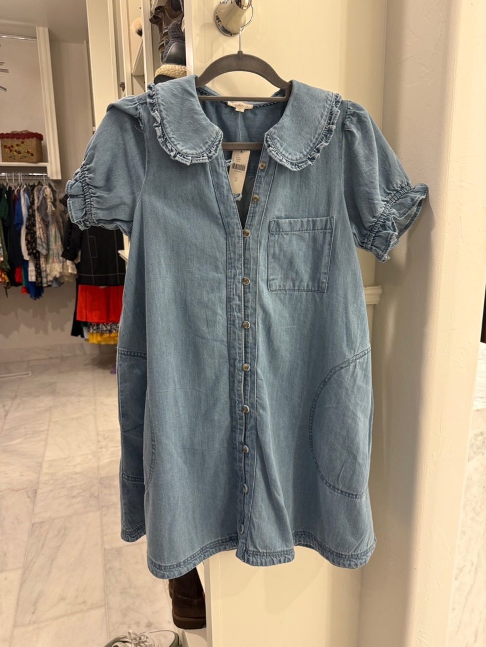 The Keira Denim Mini dress by Pilcro